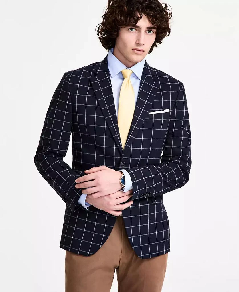 Nautica Men's Cotton & Linen Printed Modern-Fit Sport Coat 1