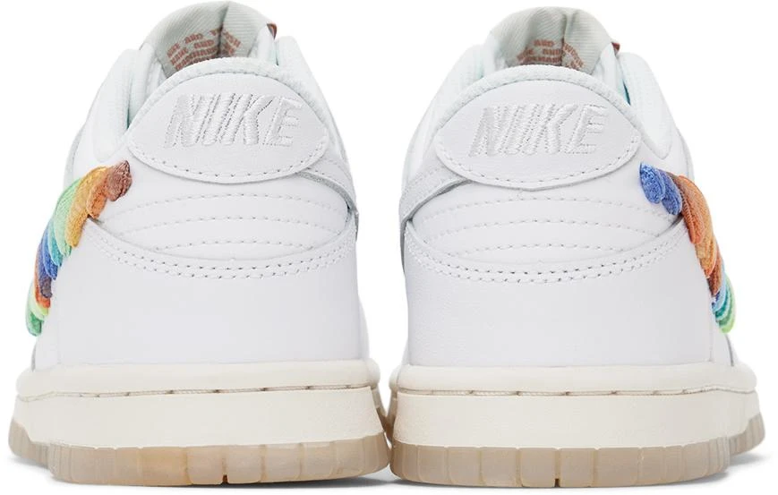 NIKE Kids White Dunk Low SE Big Kids Sneakers 2