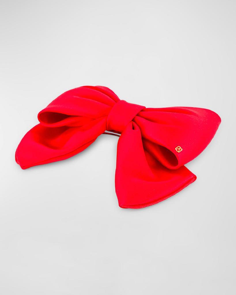 Alexandre de Paris Silk Bow Barrette