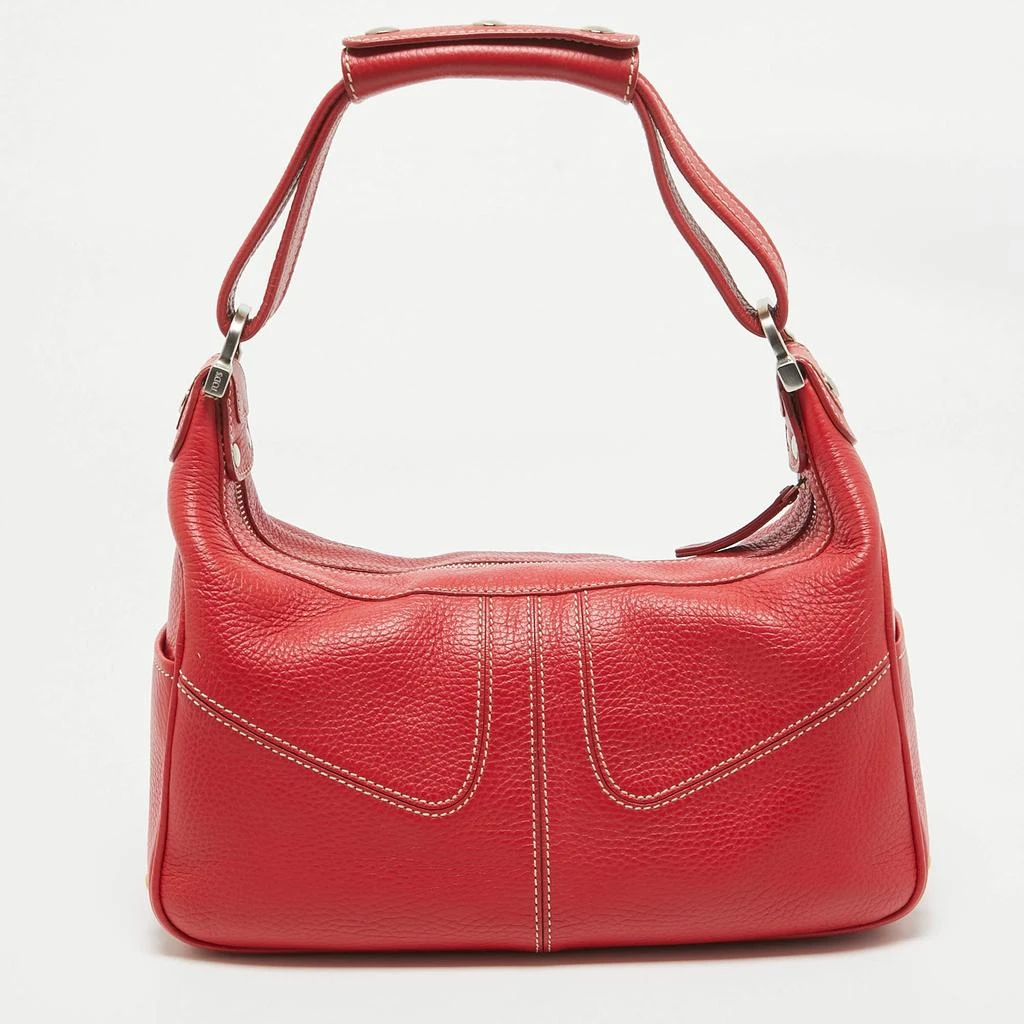 Tod's Tod's Red Leather Milky Hobo 4