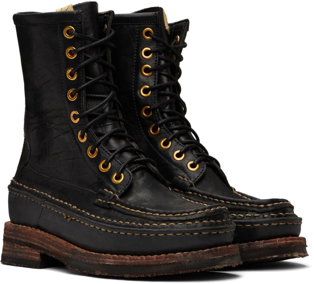 VisVim Black Grizzly Camper Hi-Folk Boots 4