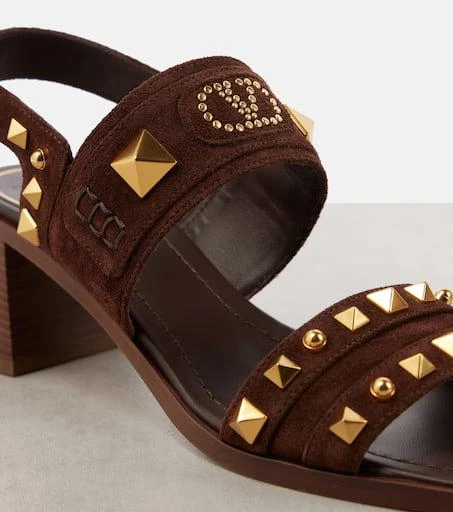 Valentino Plaster Caster Rockstud suede sandals 5