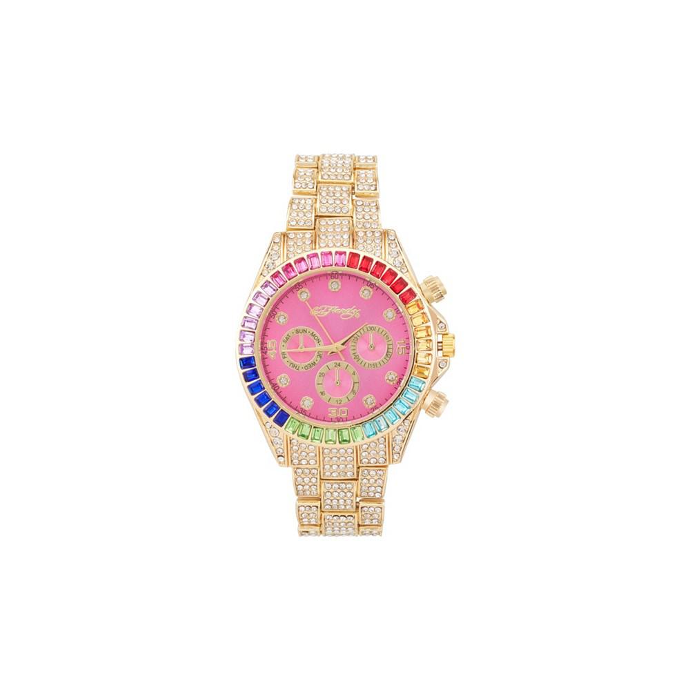 Ed Hardy Women's Quartz Shiny Gold-Tone Metal Alloy Watch