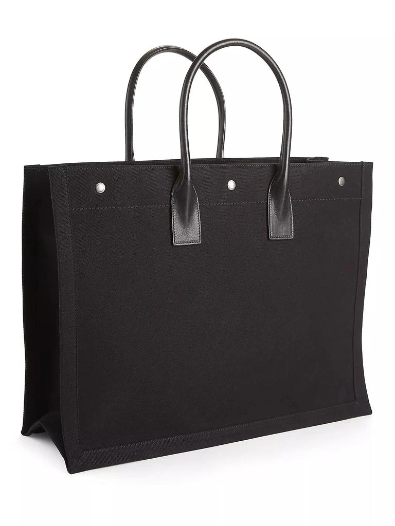 Yves Saint Laurent Rive Gauche Linen Tote 4