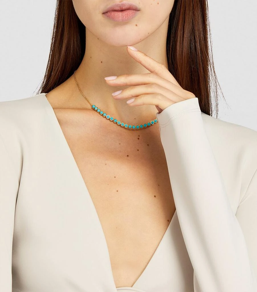 L'ATELIER NAWBAR Yellow Gold, Diamond and Enamel The Cobalt Necklace 4