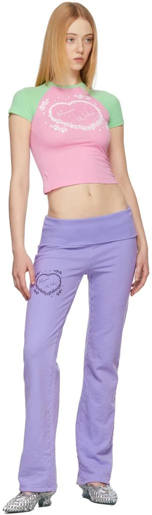 Maisie Wilen Pink & Green Slinky T-Shirt 4