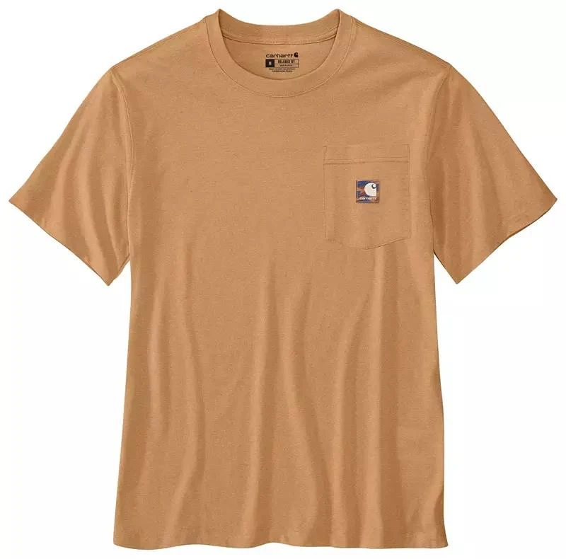 Carhartt Carhartt Men's Lightweight Short-Sleeve Pocket Camo Patch T-Shirt 4