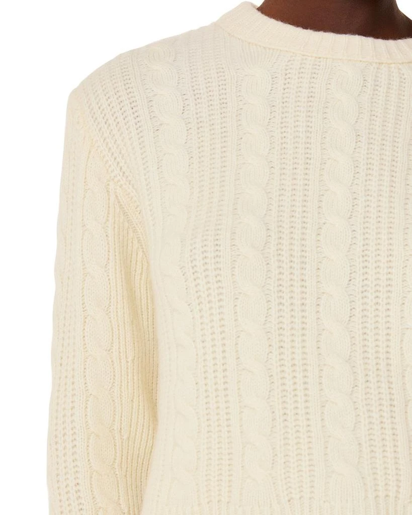 Whistles Cable Detail Crewneck Knit Sweater 4