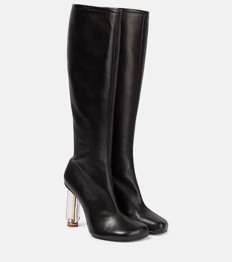 Dries Van Noten Leather knee-high boots 1