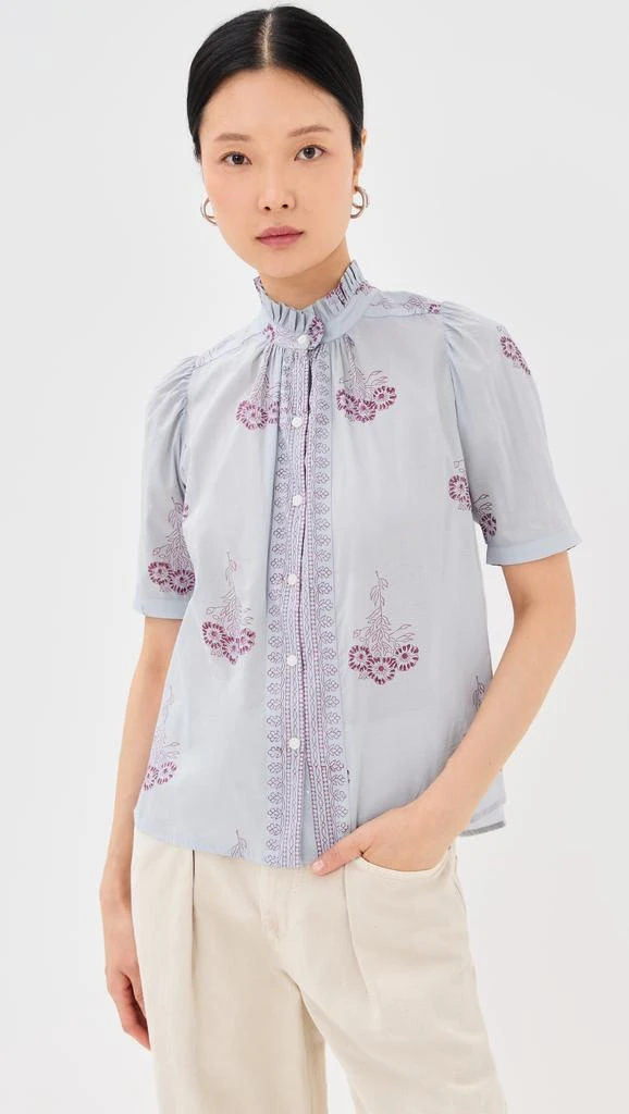Alix of Bohemia Winn Pansy Sky Shirt 6