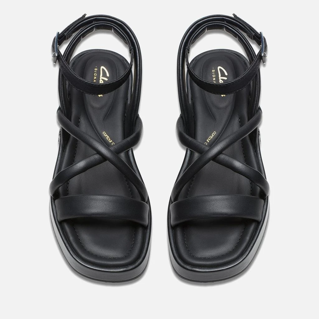 Clarks Clarks Women's Alda Leather Cross Sandals 5