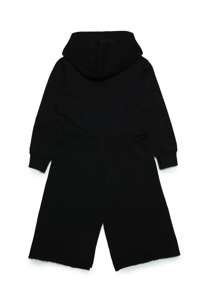 MM6 Maison Margiela Mm6d63u Dress Maison Margiela Hooded Fleece Maxi-dress With Raw Cut Hemline 2