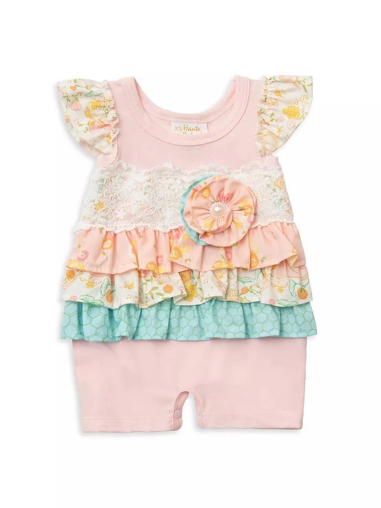 Haute Baby Baby Girl's Sweet Treat Stretch-Cotton Romper 1