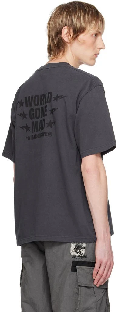 Bape Black 'World Gone Mad' T-Shirt 3