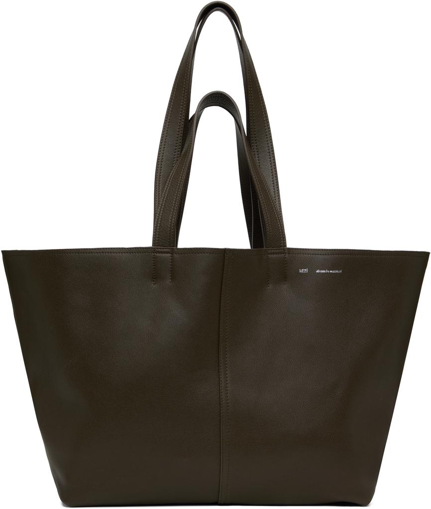 AMI Green Paris Paris Top Handle Bag - Tote Bags - Save