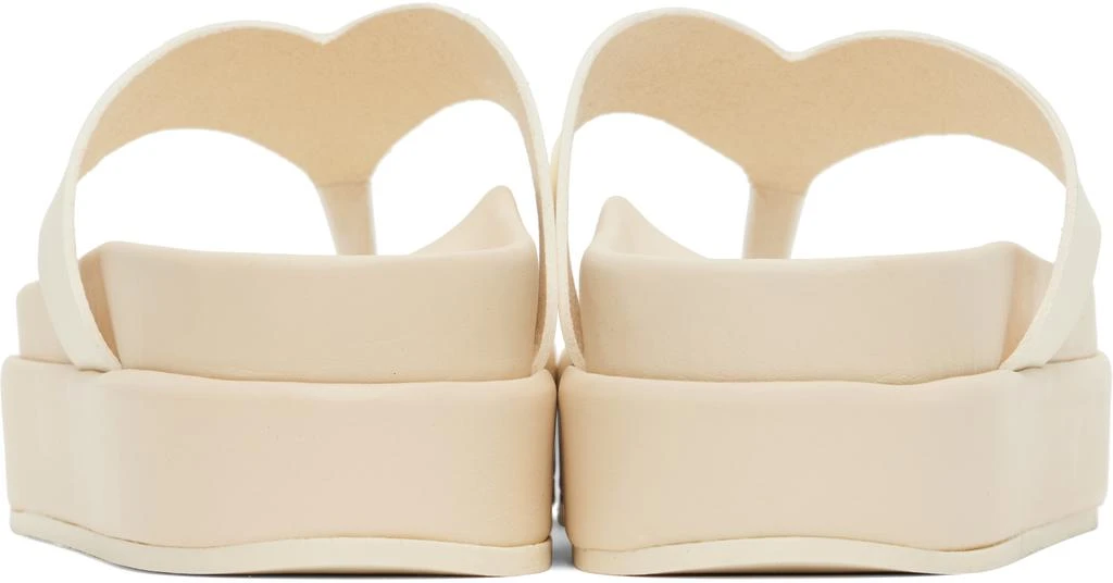 ANCIENT GREEK SANDALS Off-White Charys 2flatform Flip-Flops 2
