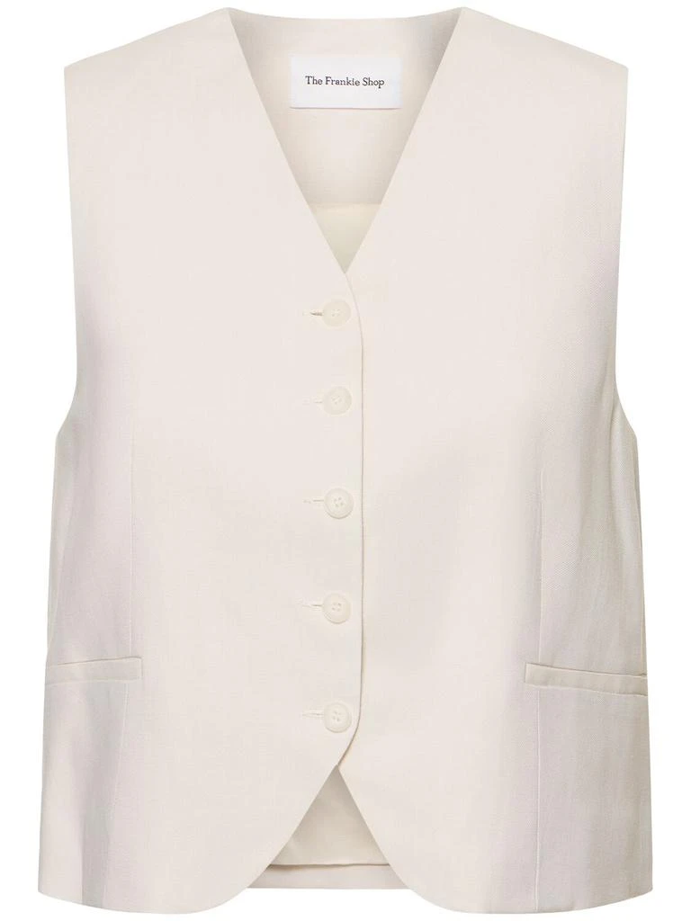 THE FRANKIE SHOP Chelsea Viscose & Linen Vest 1