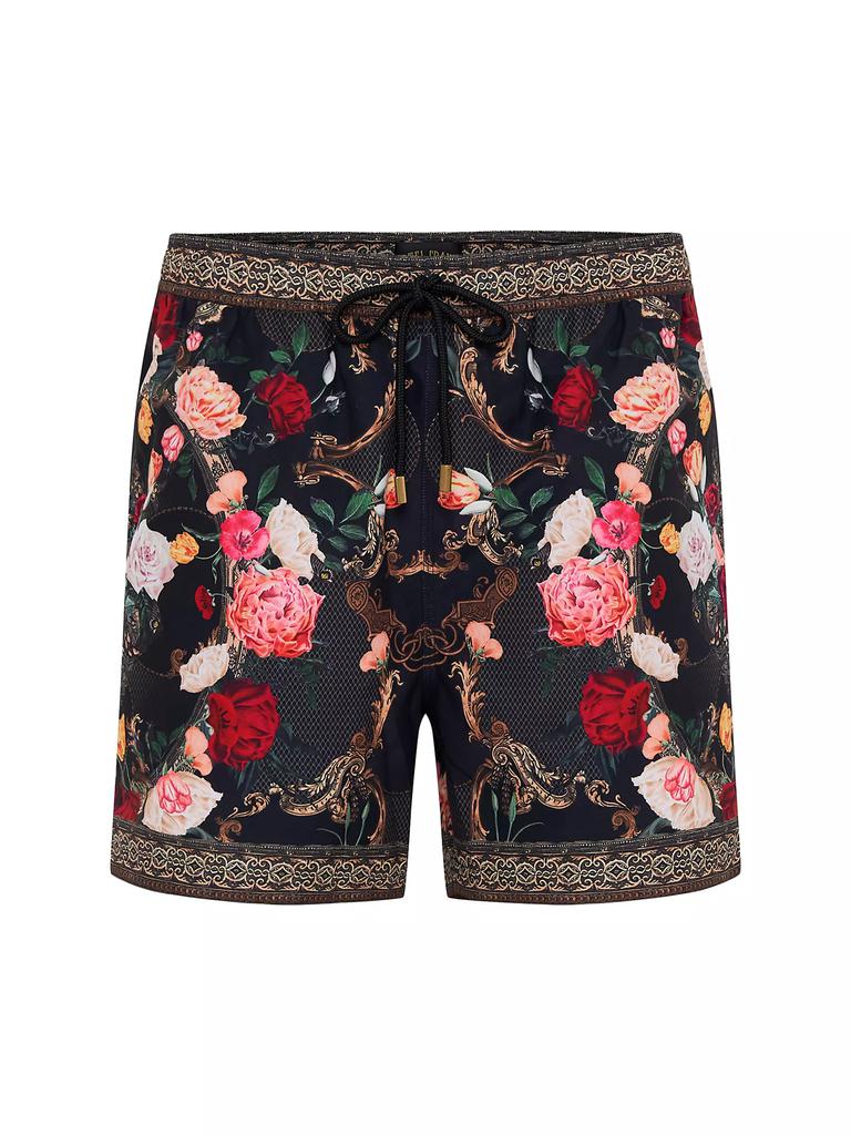 Camilla Floral Drawstring Swim Shorts