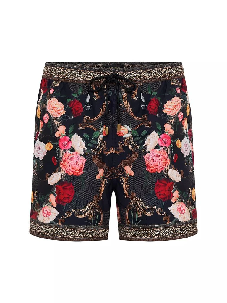 Camilla Floral Drawstring Swim Shorts 1