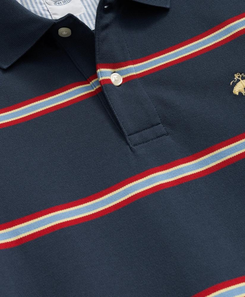 Brooks Brothers Golden Fleece® Multi Striped Long Sleeve Polo in Supima