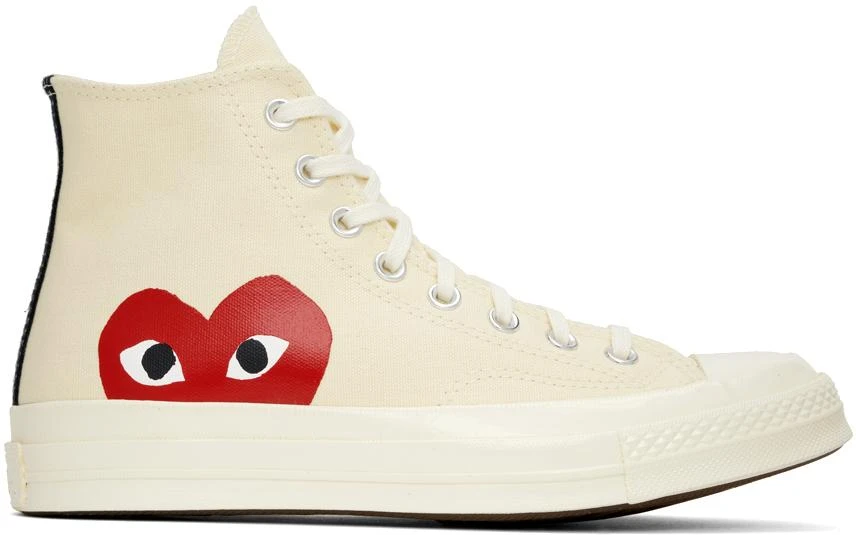 COMME des GARÇONS PLAY Off-White Converse Edition Chuck 70 High Top Sneakers 1