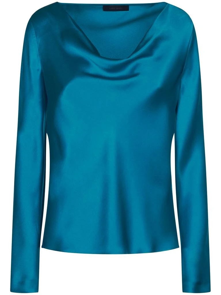 Alberta Ferretti Alberta Ferretti Cocktail Satin Blouse 1