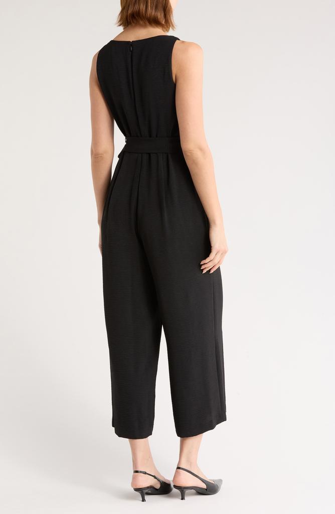 DKNY Sleeveless Tie Waist Jumpsuit