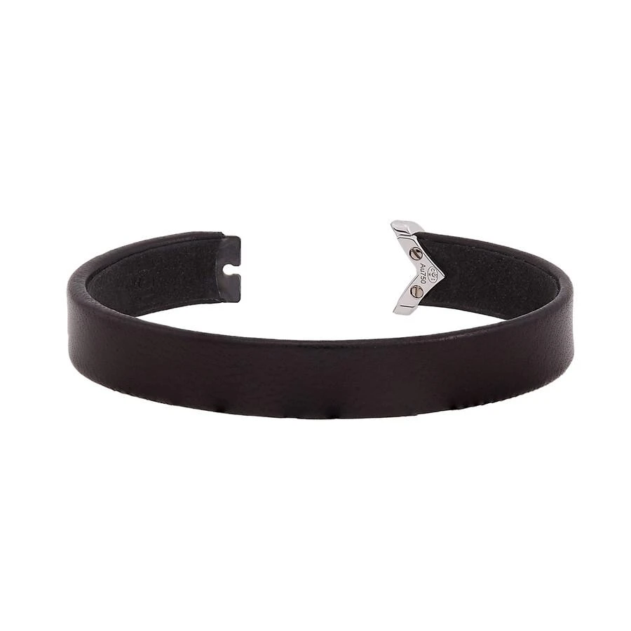 Chaumet Chaumet Jeux de Liens Black Leather Bracelet, Size 160 3