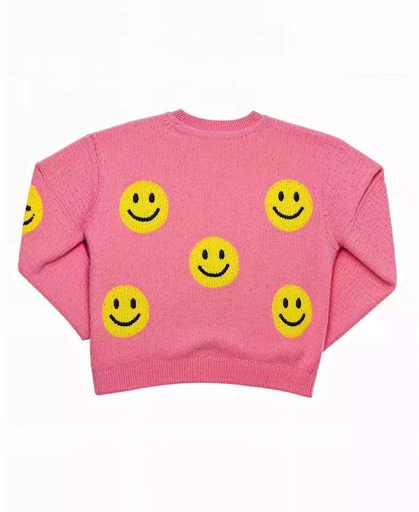 Kate Mack Little Girls Smiley Knit Sweater and Jogger, 2-Piece Set 3