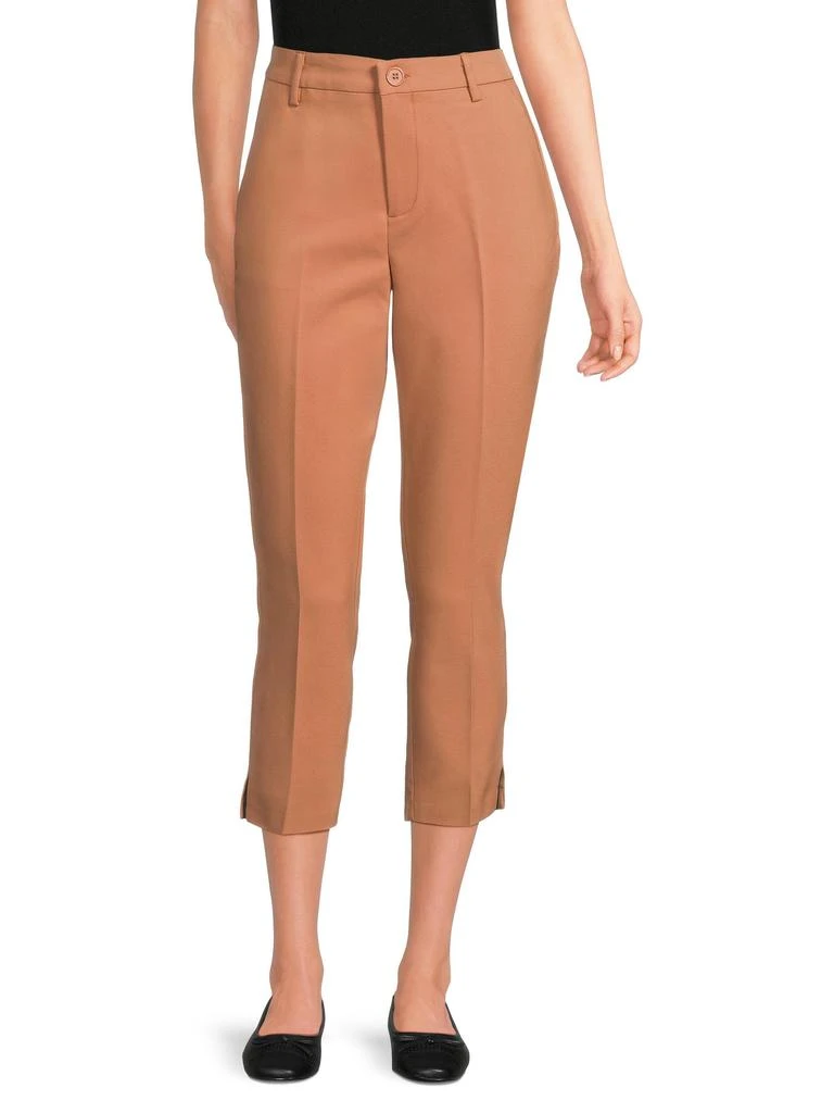 Saks Fifth Avenue Powerstretch Cotton-Blend Crop Tailored Pants