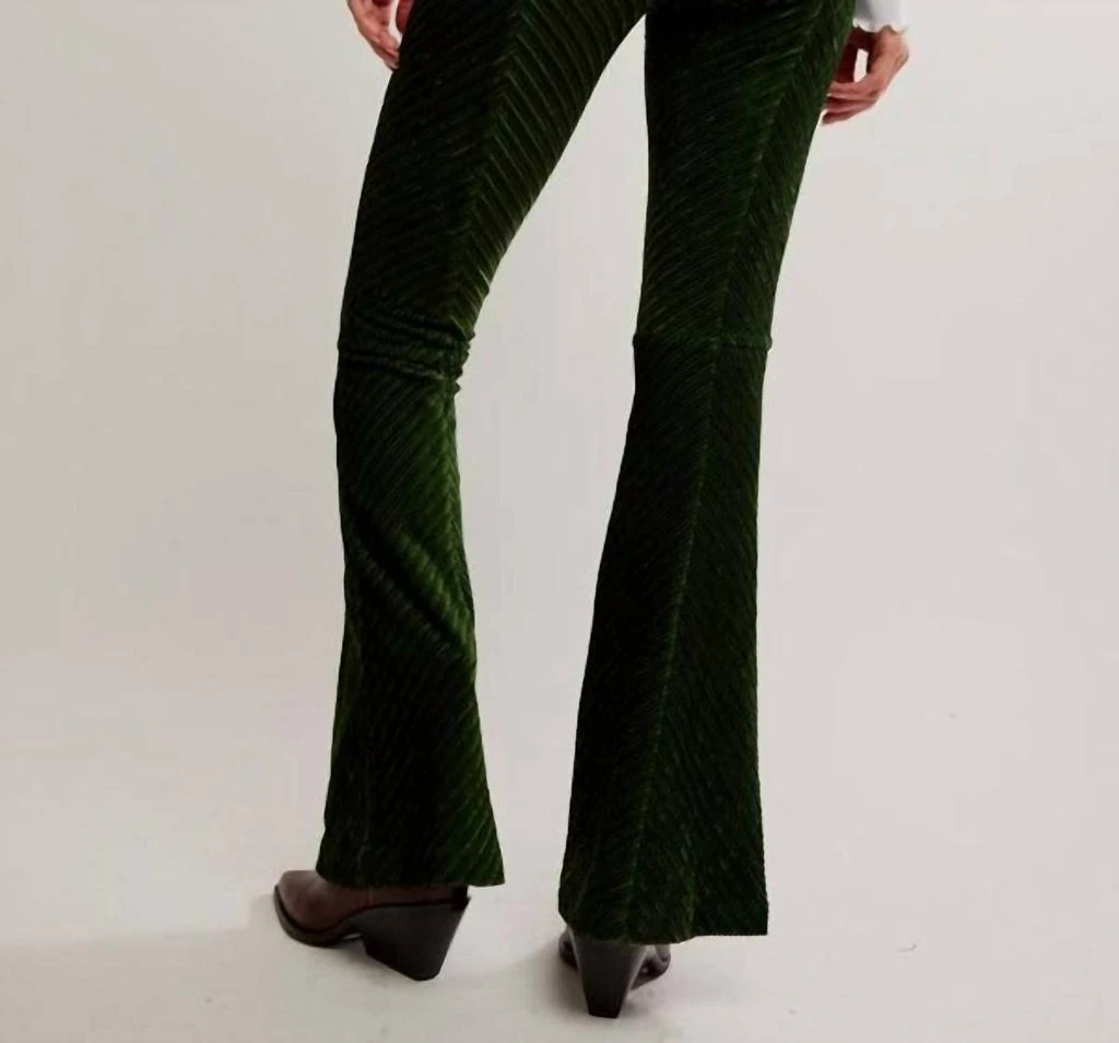 Free People Free People - Penny Pull-on Velvet Flare Pants 3