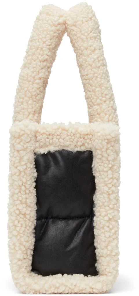 STAND STUDIO Black & Off-White Quilted Small Liz Tote 3