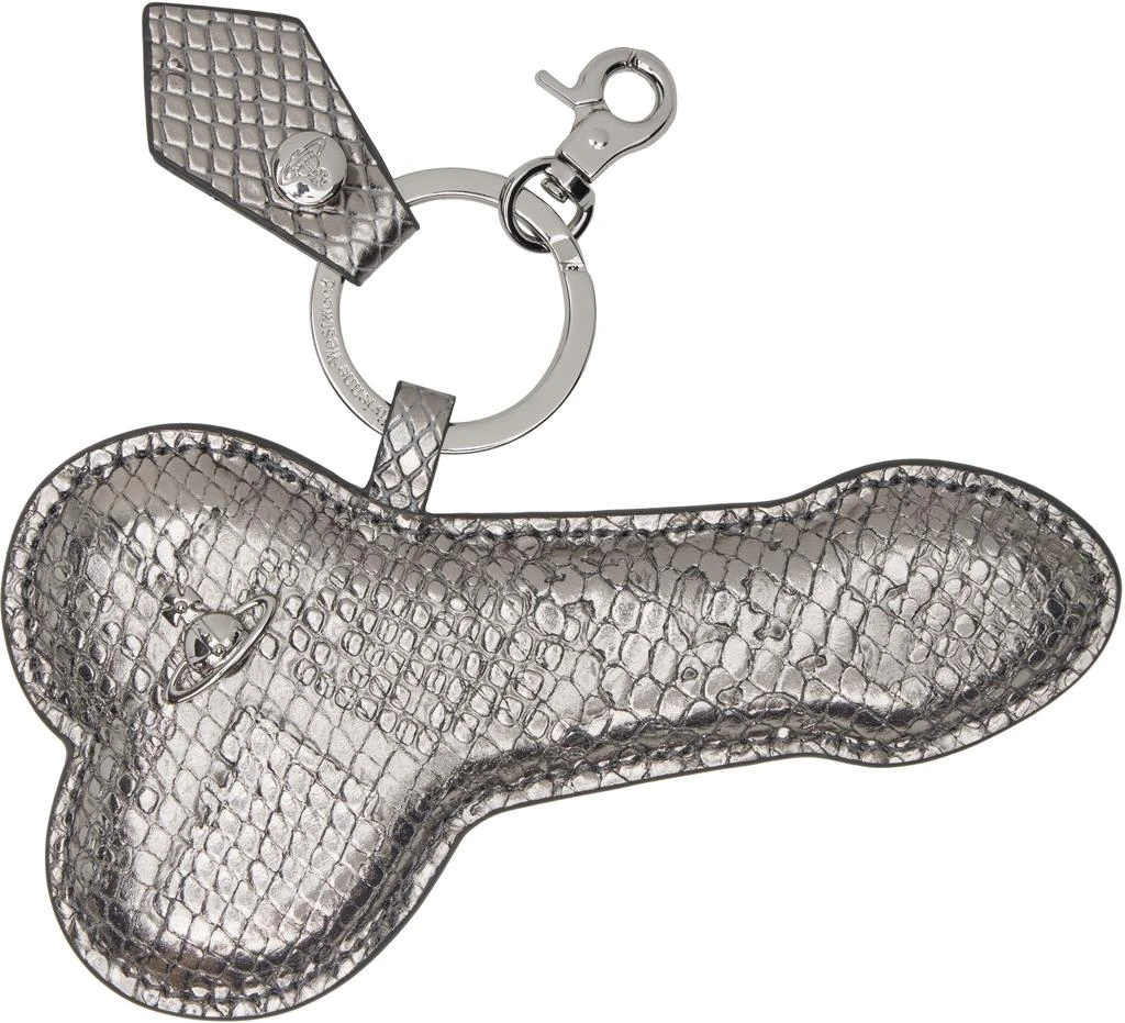 Vivienne Westwood Silver Snake Embossed 
Penis
 Keychain 1