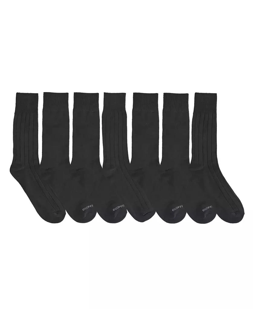 Geoffrey Beene Men's Dress Crew Socks, Pack of 7 3