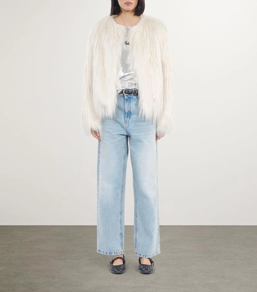 The Kooples Faux Fur Shag Jacket 3