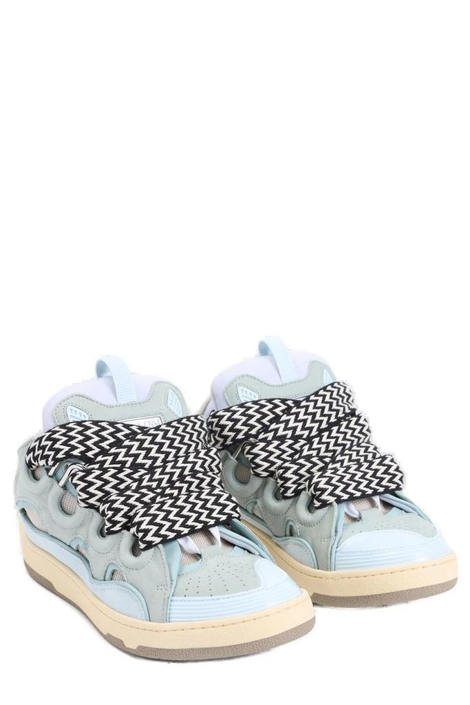 Lanvin Lanvin Curb Round Toe Lace-Up Sneakers 3
