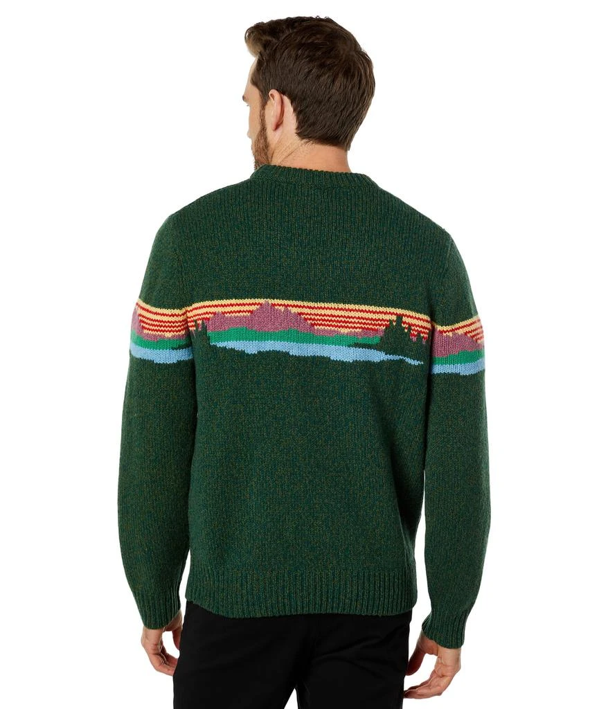 L.L.BEAN Classic Raggwool Crew Sweater Intarsia 2