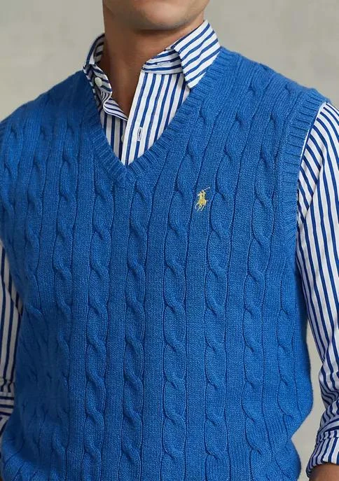 Ralph Lauren Ralph Lauren Cable Knit Cotton Sweater Vest 3