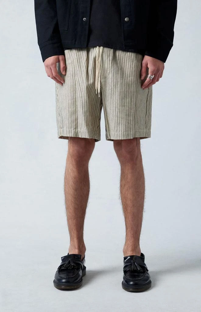 PacSun Black Russel Linen Volley Shorts 2