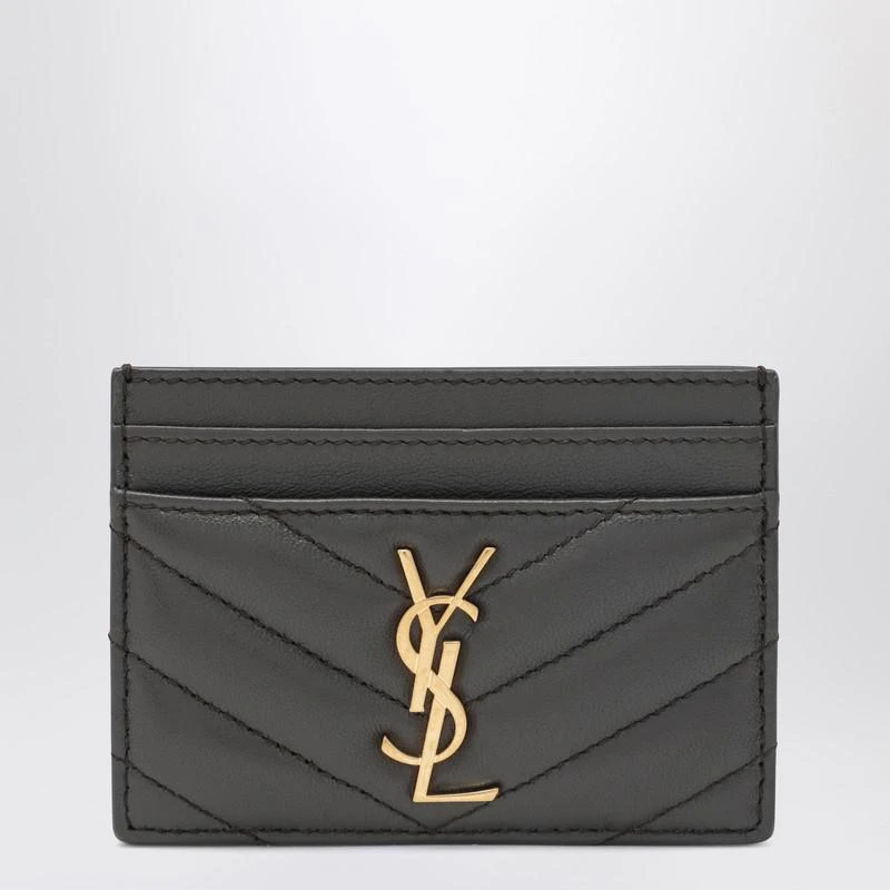 Yves Saint Laurent Grey Cassandre card holder