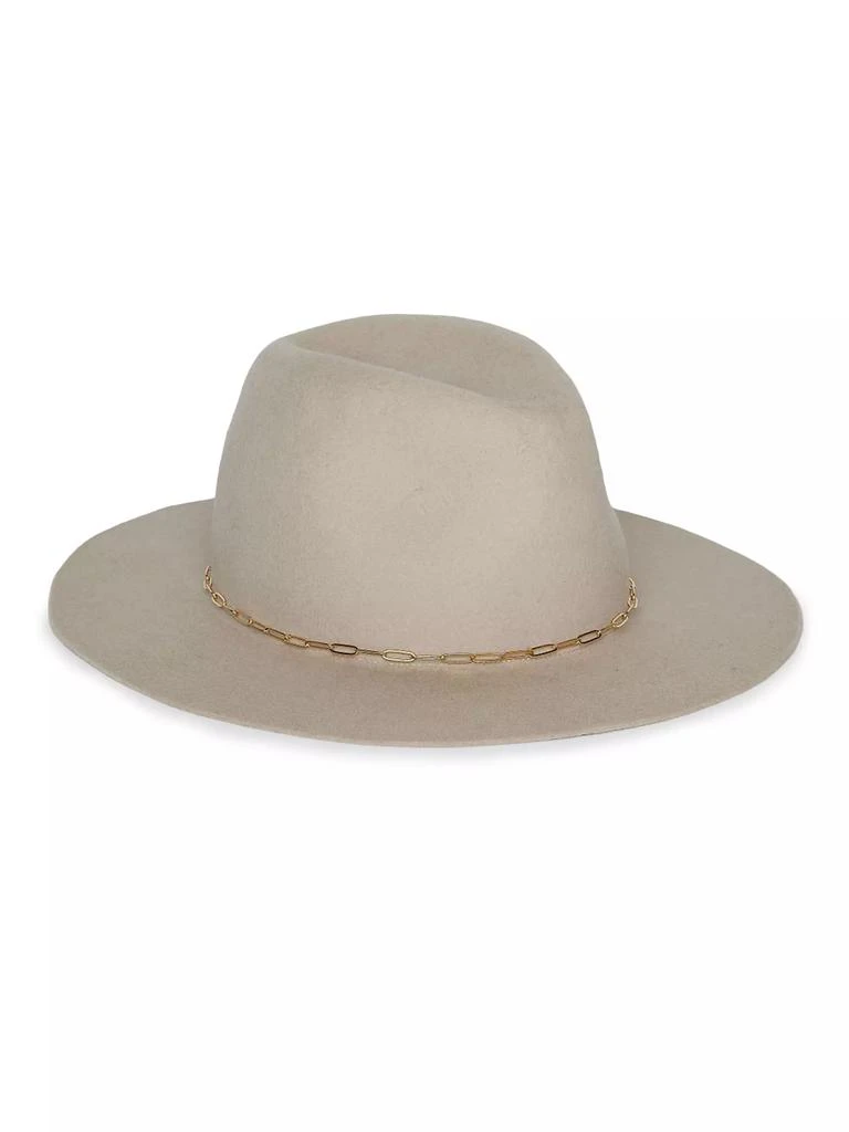 Hat Attack Harper Chain-Link Wool Fedora 1