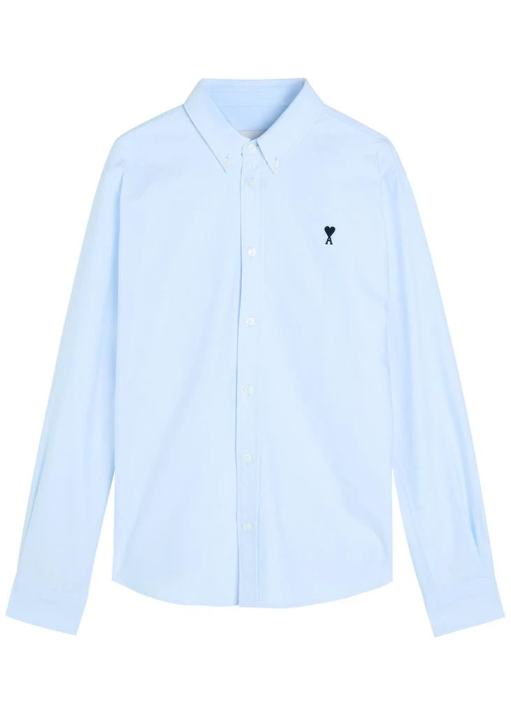 AMI Logo-embroidered cotton shirt 1