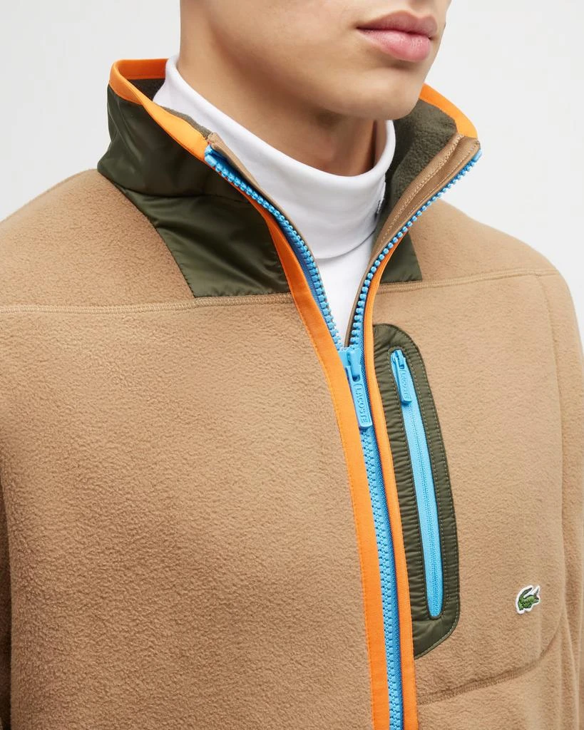 Lacoste Men's Full-Zip Fleece Sweatshirt 5