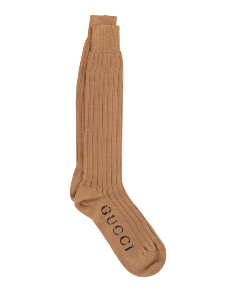 Gucci Logo Knee-High Socks 1