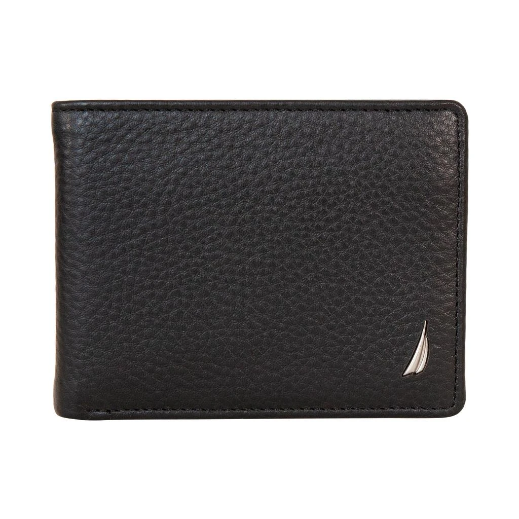 Nautica Mens Extra Capacity Leather Wallet 1