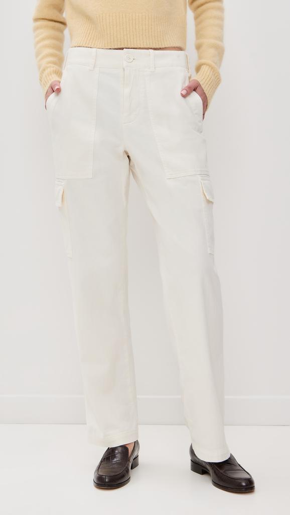 James Perse Stretch Herringbone Twill Oversized Utility Pants