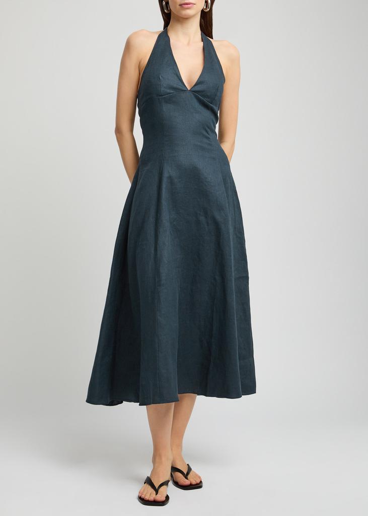 Faithfull the Brand Marais linen midi dress