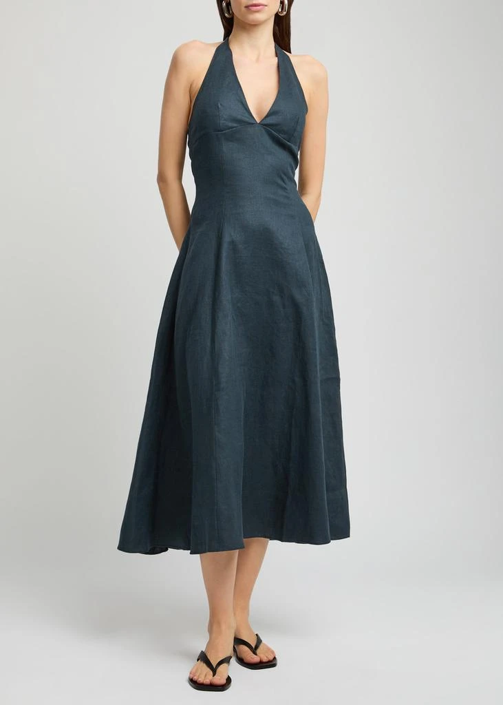 FAITHFULL THE BRAND Marais linen midi dress 2