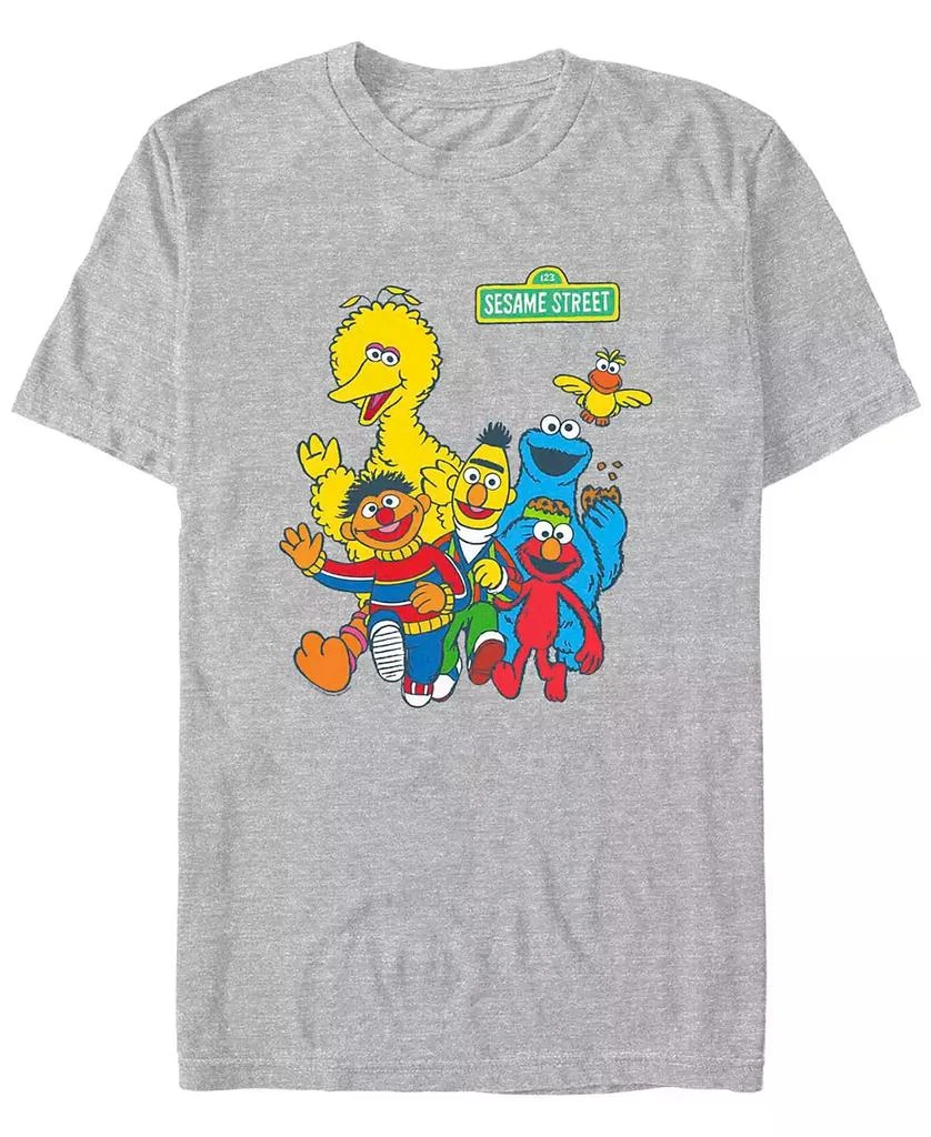 FIFTH SUN Men's Sesame Street Counting Short Sleeve T-shirt 1