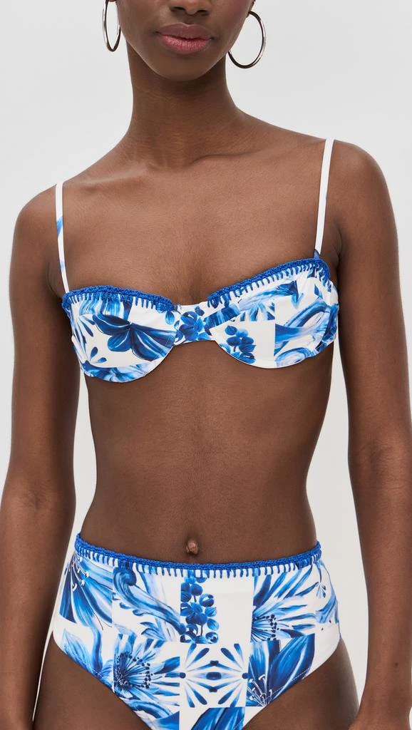 Farm Rio Garden Tiles Underwire Bikini Top 1